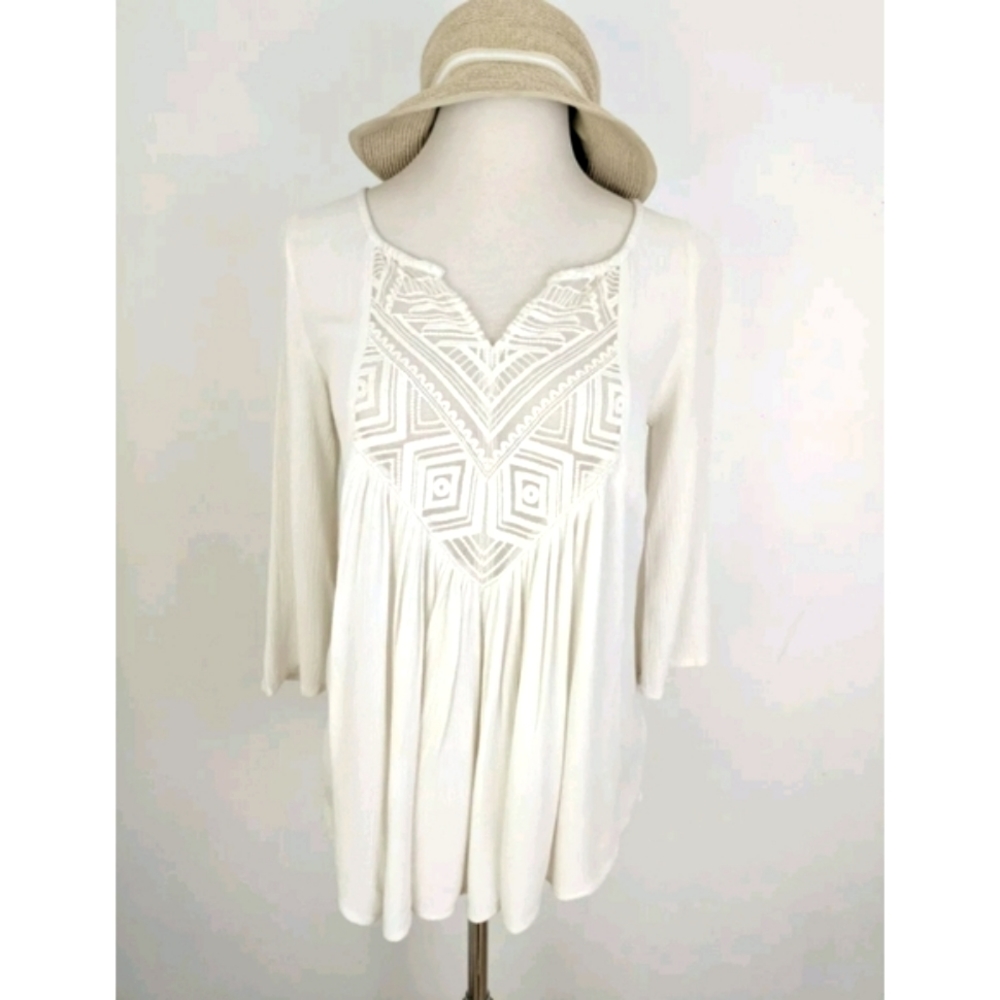 Mossimo Boho Loose Top Bell Sleeves XS